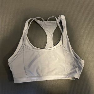 Gray Fabletics racerback sports bra